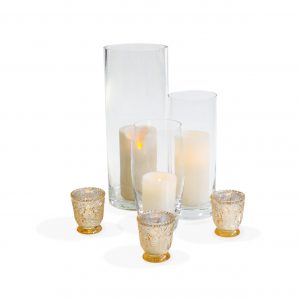 Candle light and vases